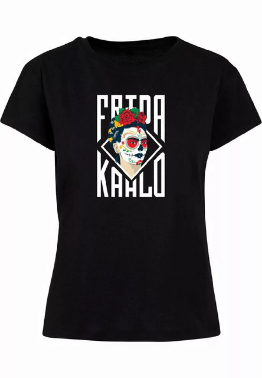 Merchcode T-Shirt Merchcode Damen Ladies Frida Kahlo - Lettering Box Tee (1 günstig online kaufen