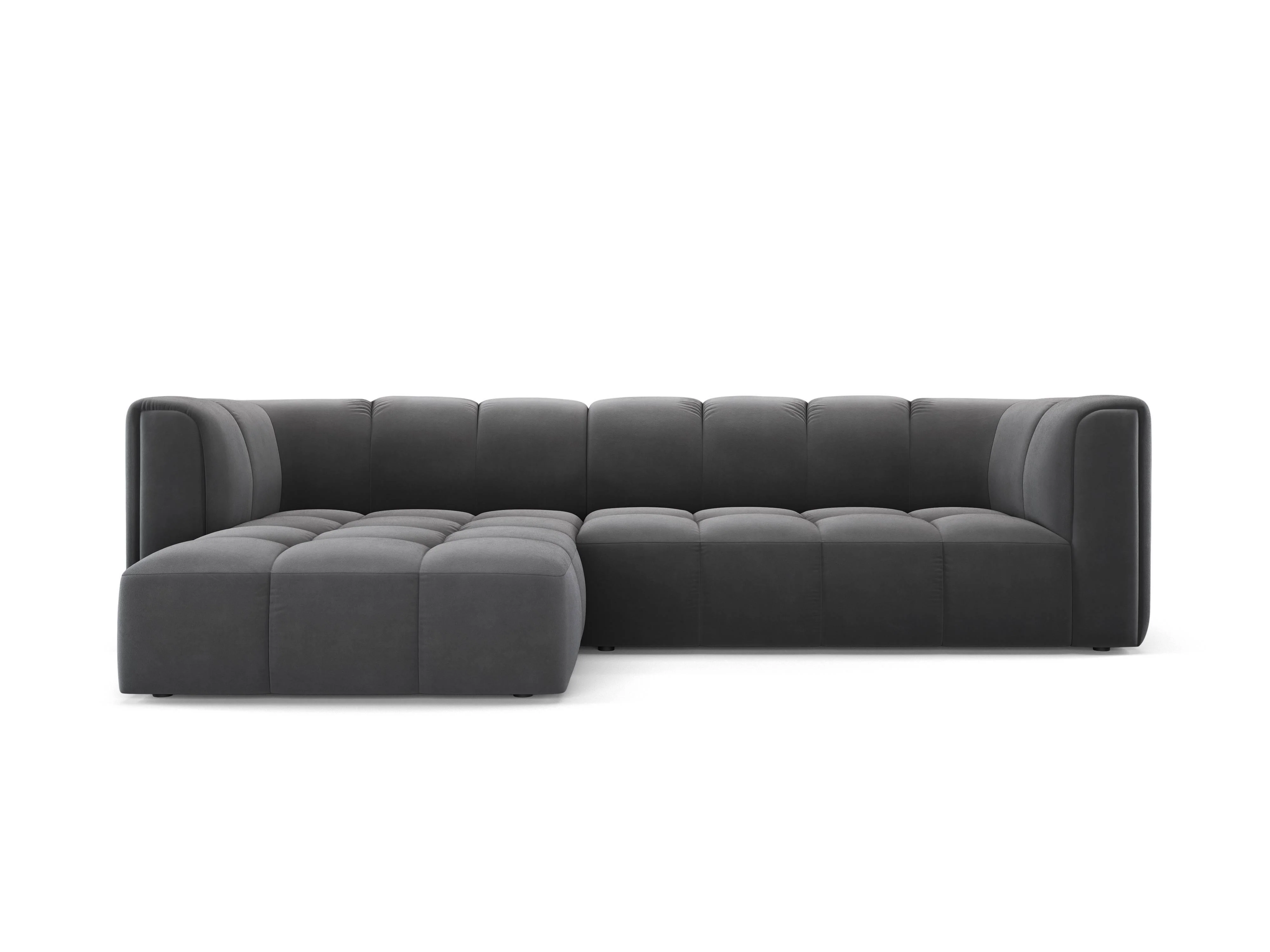 Milo Casa | Ecksofa Francesca Samt links 3-Sitzer günstig online kaufen