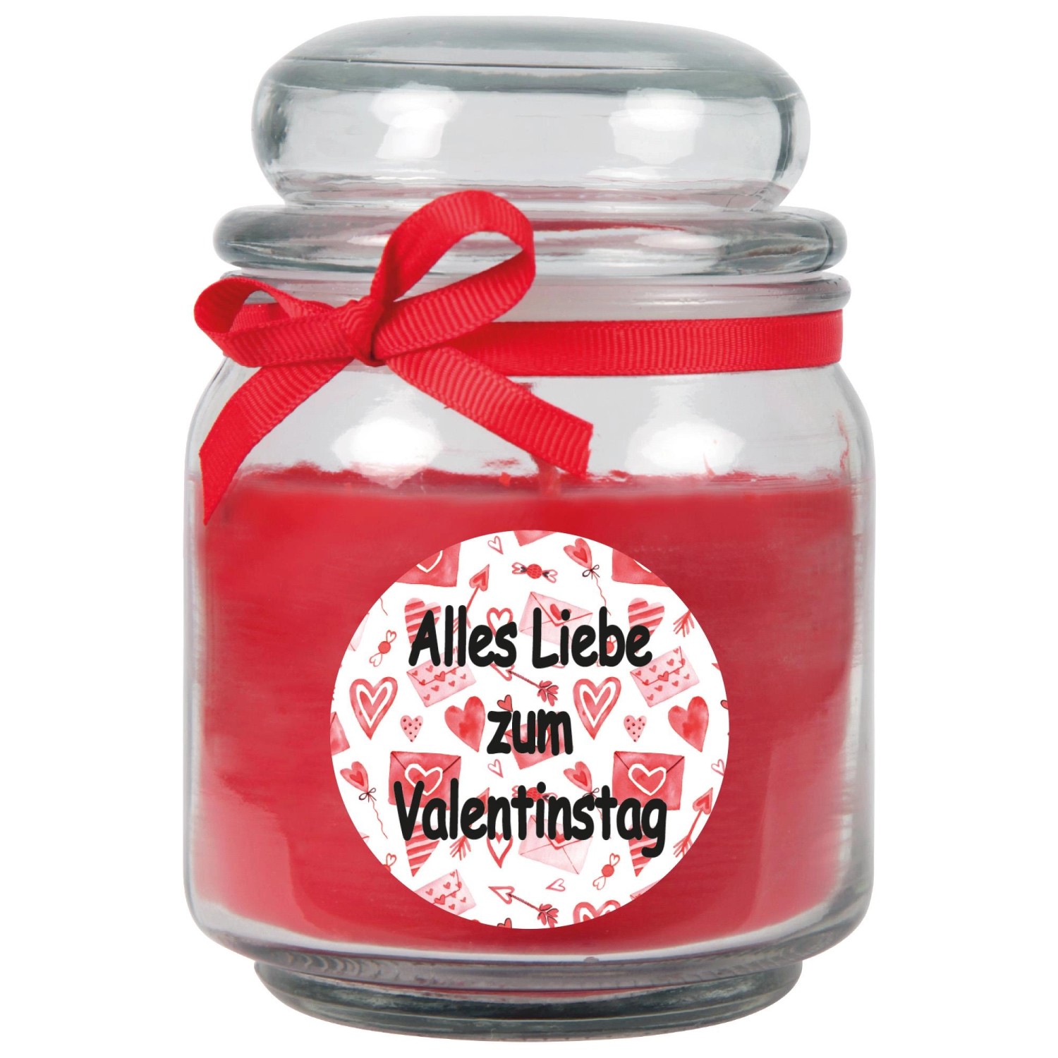 HS Candle Duftkerze & Glas Valentinstag Bonbon 70h Alles Liebe günstig online kaufen