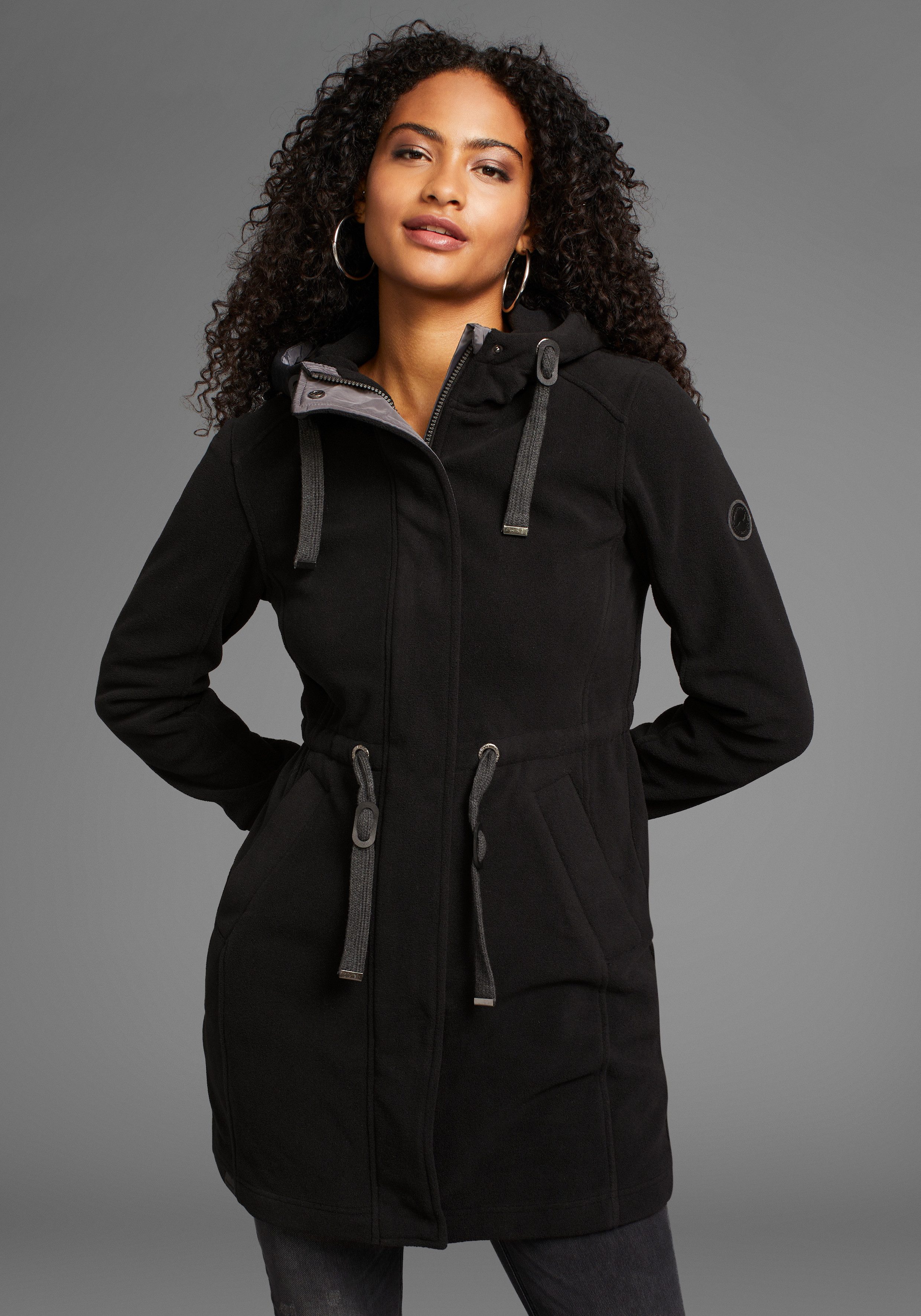 KangaROOS Fleecejacke mit Kapuze, aus Fleece, günstig online kaufen
