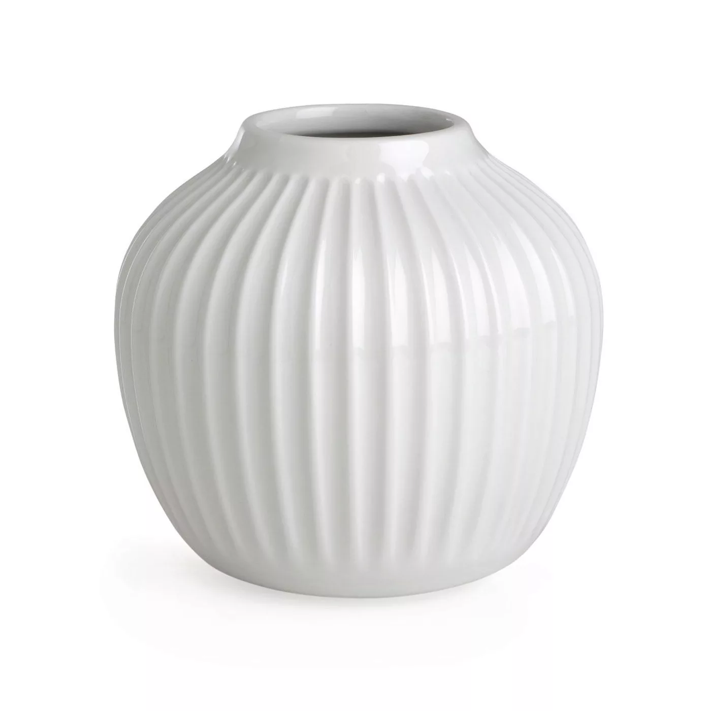 Kähler - Hammershøi Vase H 12.5cm - weiß/H 12,5cm / Ø 13,5cm günstig online kaufen