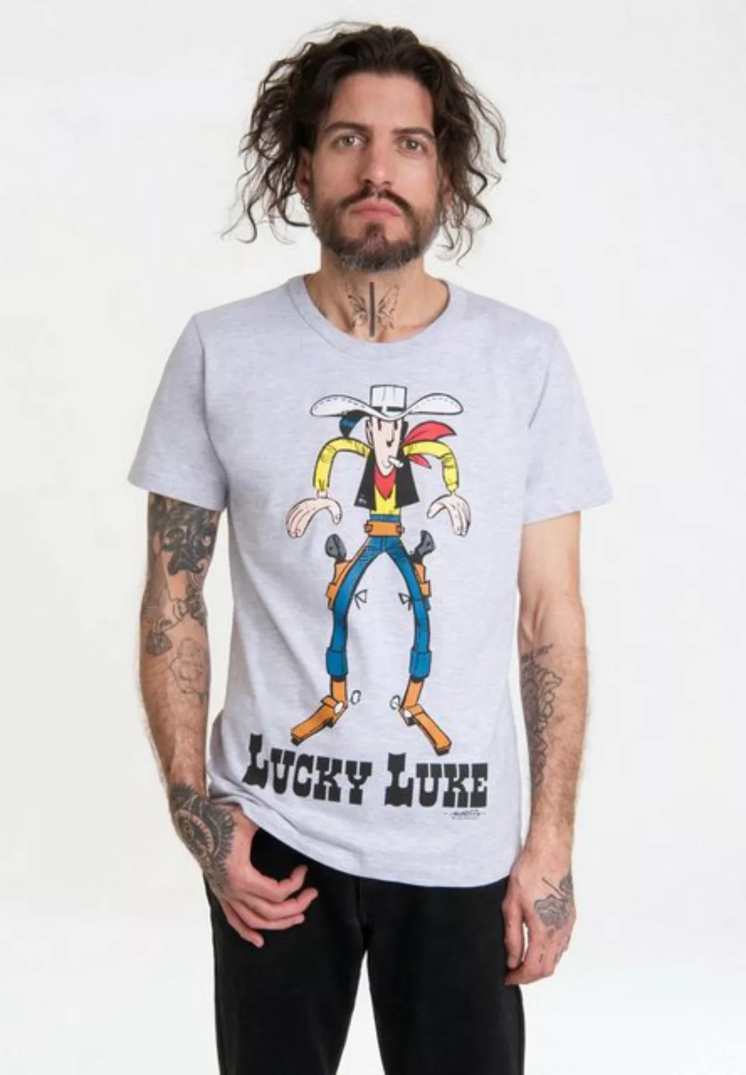 LOGOSHIRT T-Shirt Lucky Luke mit lizenziertem Print günstig online kaufen