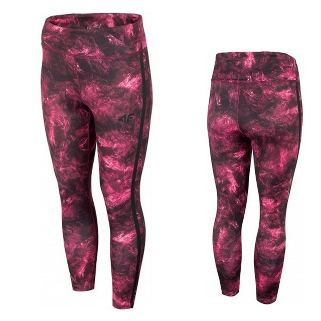 4F Leggings 4F - Damen Sport Leggings Sporthose mit Schlüsselfach, schwarz günstig online kaufen