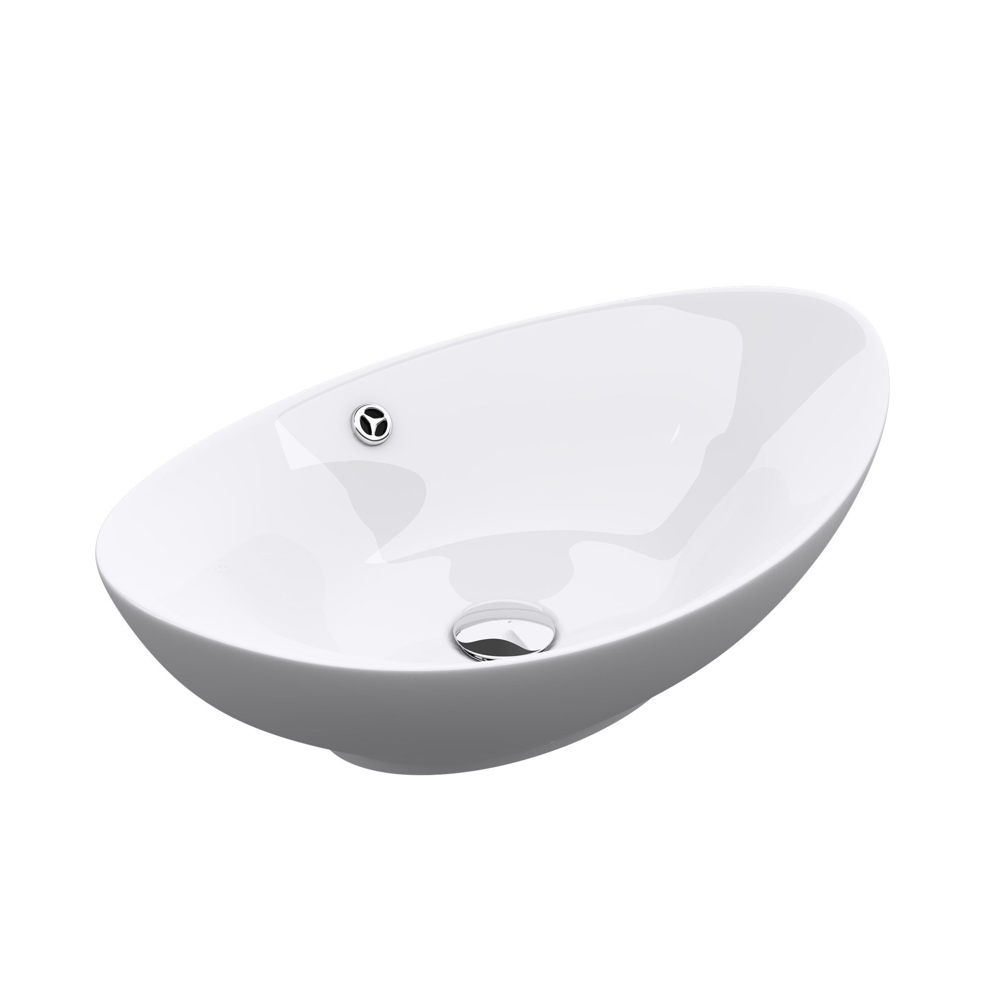doporro Waschbecken keramik Aufsatzwaschbecken oval Waschtisch günstig online kaufen
