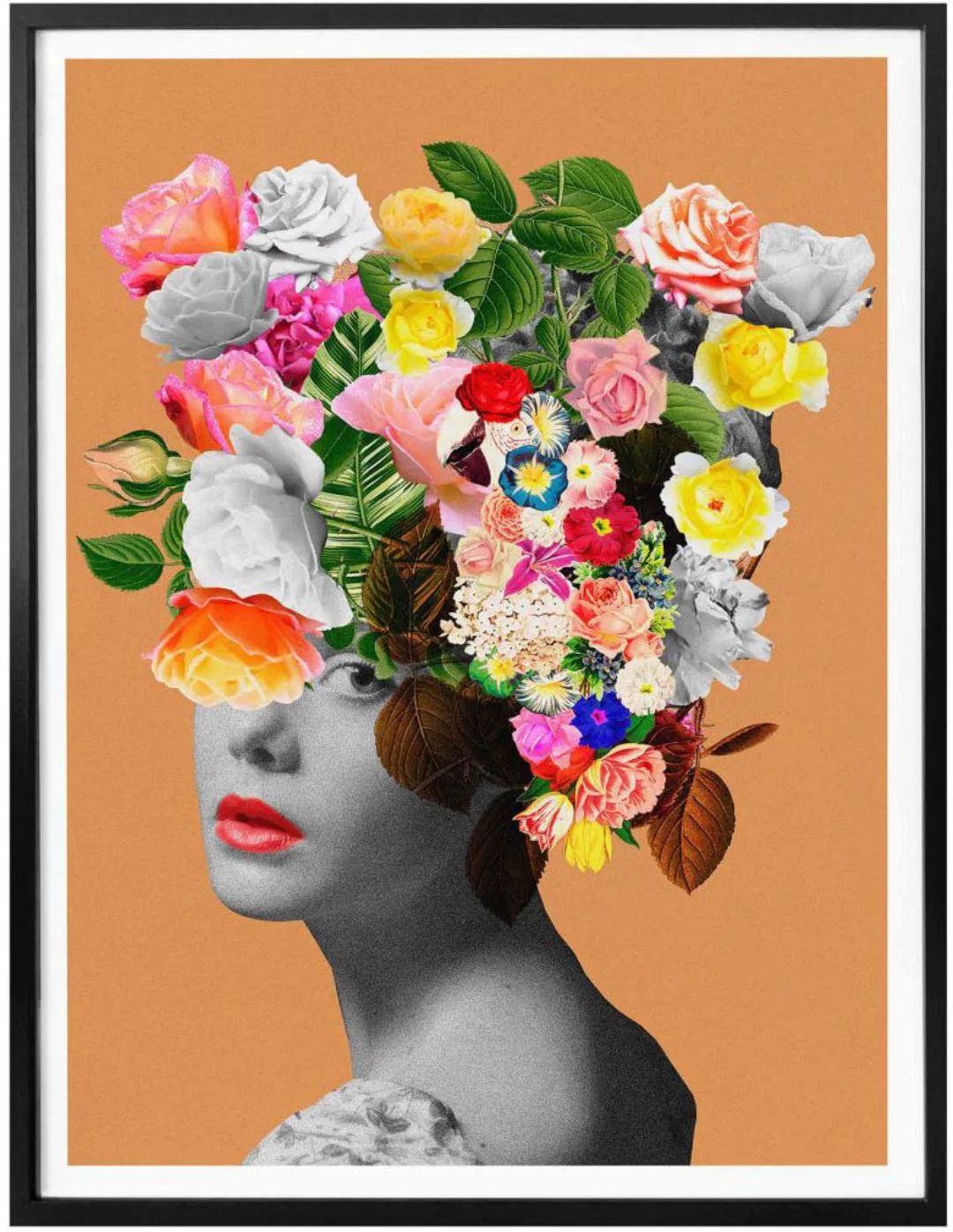 Wall-Art Poster "Orange Lady", Menschen, (1 St.) günstig online kaufen