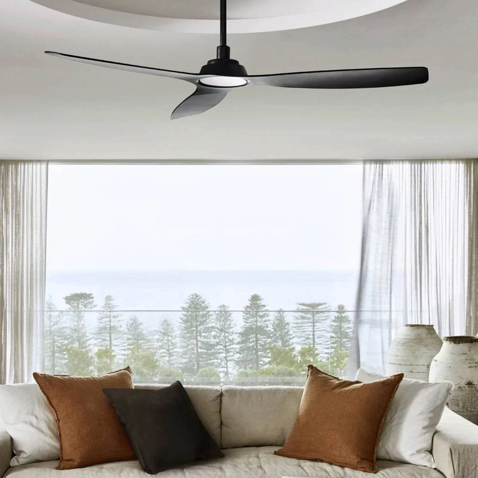 Beacon Deckenventilator Moto, schwarz, Ø 132 cm, leise günstig online kaufen