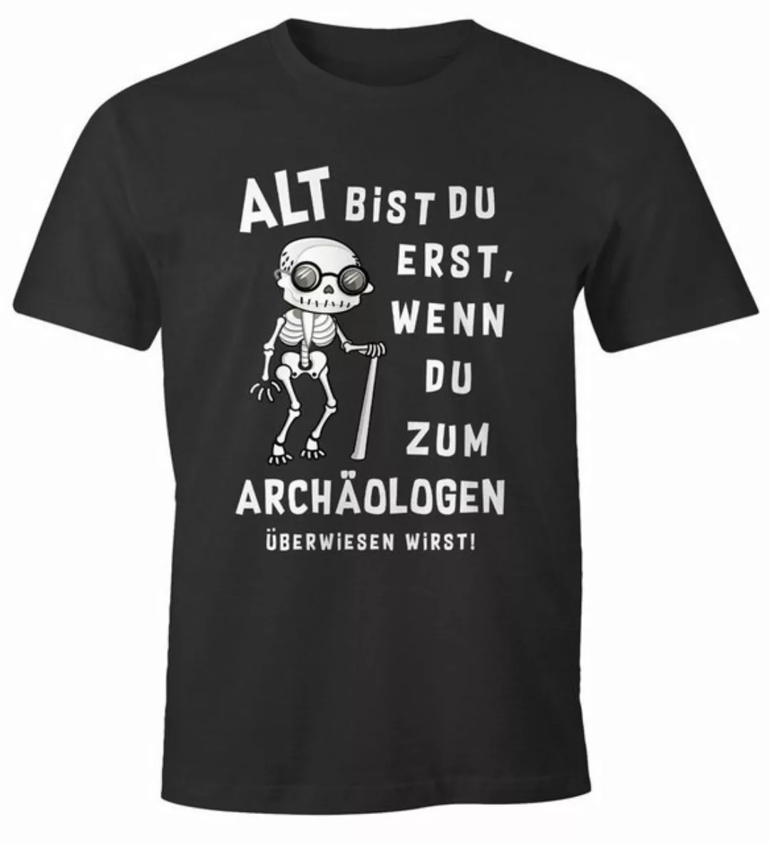 MoonWorks Print-Shirt Herren T-Shirt Geburtstag Geschenk Alt bist du erst w günstig online kaufen