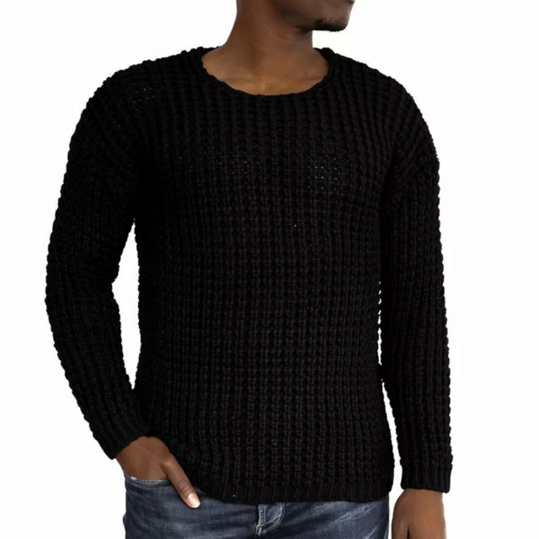 COFI Casuals Strickpullover Casual Herren Strickpullover mit Rundhals-Aussc günstig online kaufen