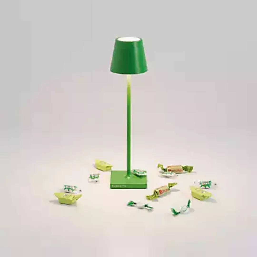 Zafferano Poldina Akkuleuchte LED, grün - 27,5 cm günstig online kaufen