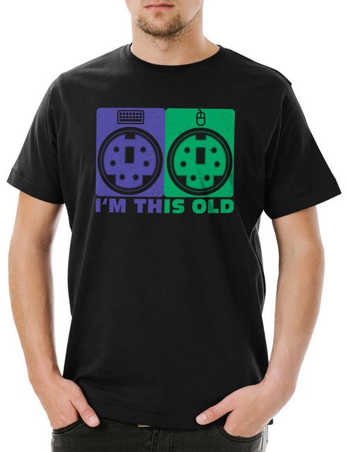 Urban Backwoods Print-Shirt I'm This Old 6 Pin Plug Herren T-Shirt Computer günstig online kaufen