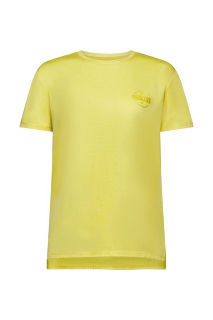 esprit sports T-Shirt Logo-T-Shirt mit Slub-Struktur (1-tlg) günstig online kaufen