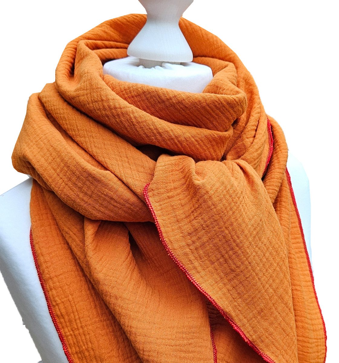 Modetuch Handmade Musselintuch Unifarben Musselin Schal günstig online kaufen