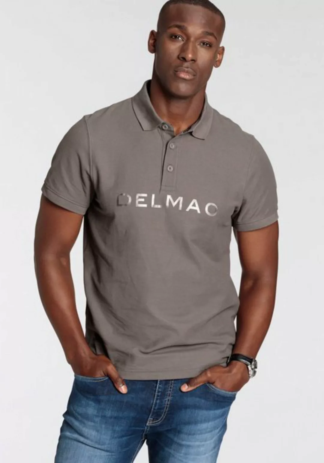 DELMAO Poloshirt mit Print günstig online kaufen