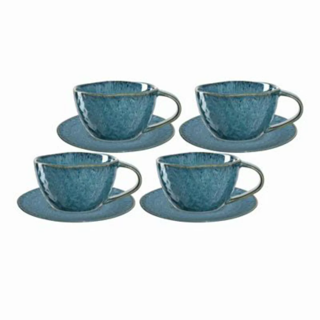 LEONARDO MATERA Cappuccino Set blau 8-teilig Tassen günstig online kaufen
