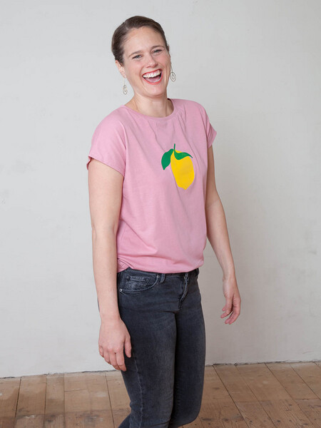 Lore Upcycling Damen Tshirt Zitrone günstig online kaufen