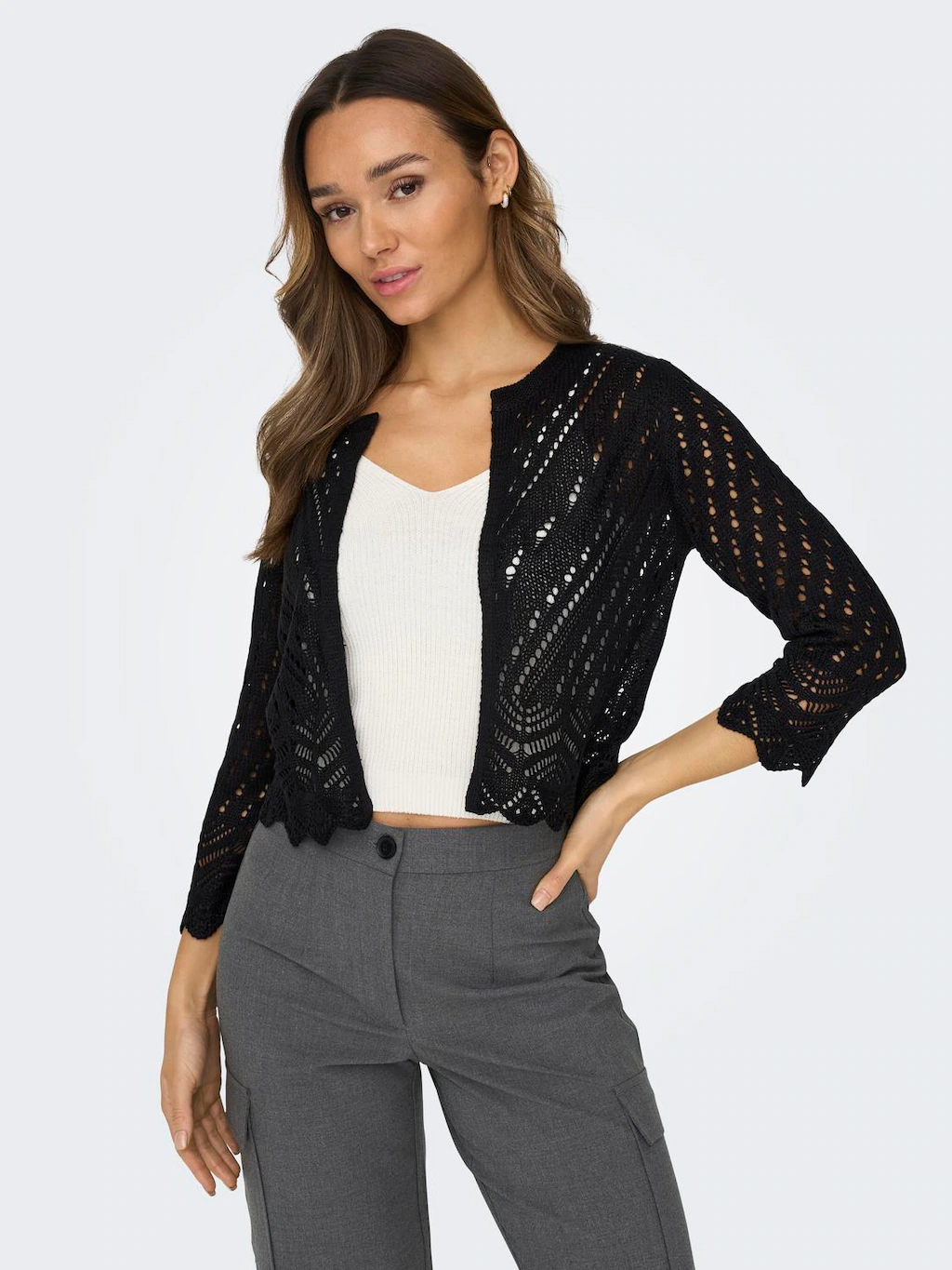 JDY Strickjacke JDYSUN 3/4 CROPPED CARDIGAN KNT NOOS günstig online kaufen