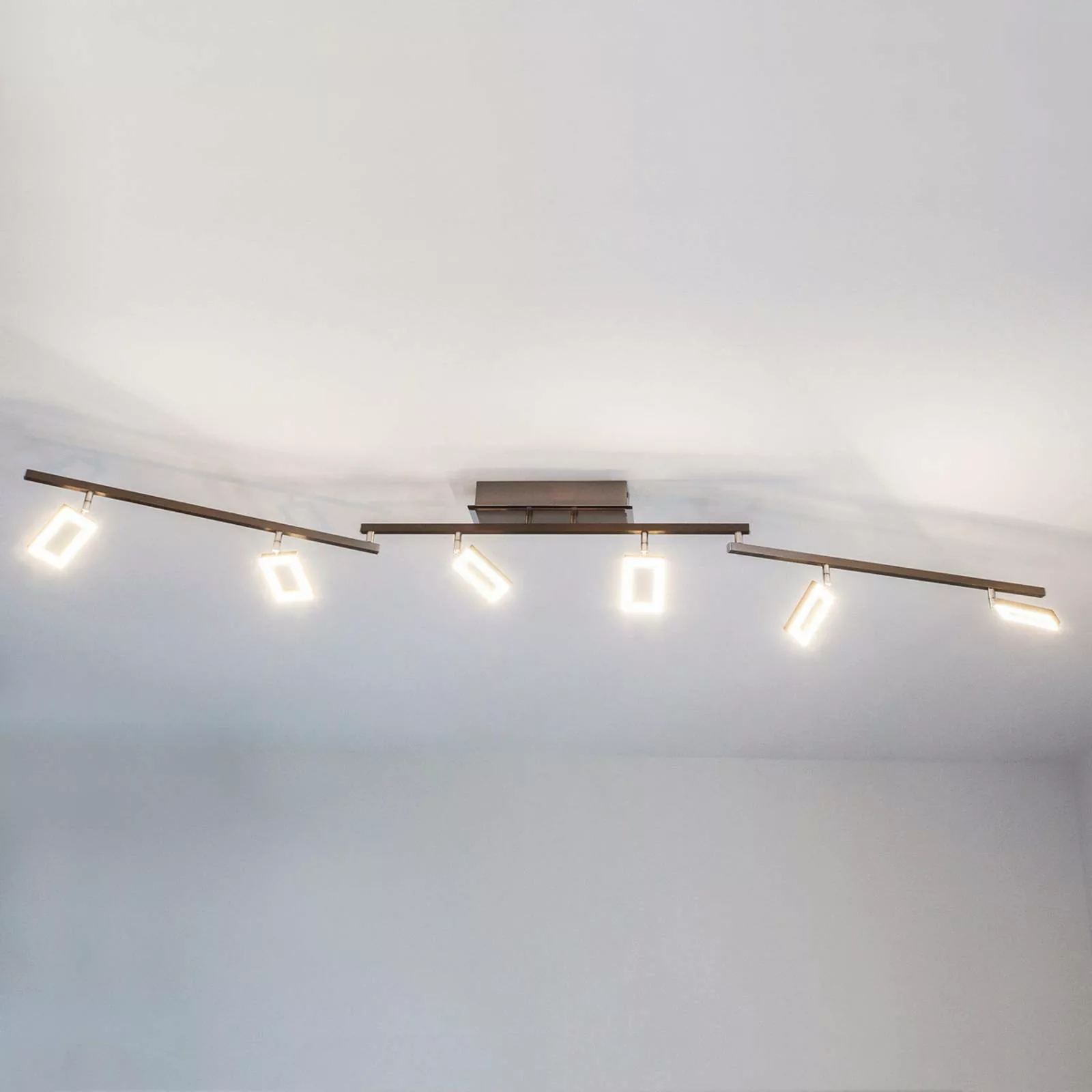 Paul Neuhaus LED-Deckenlampe Inigo, 6-flg., verstellbar günstig online kaufen