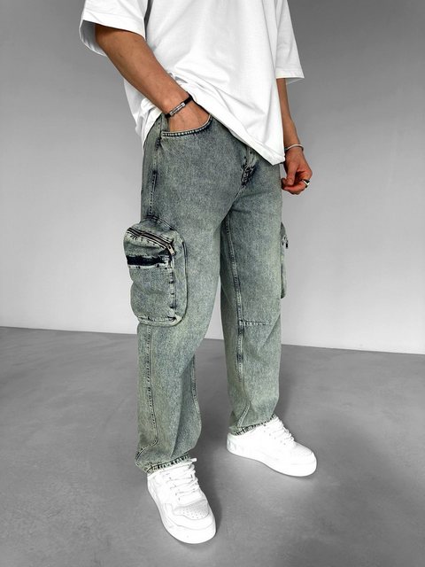 Abluka Bequeme Jeans RETRO CARGO JEANS BLUE günstig online kaufen