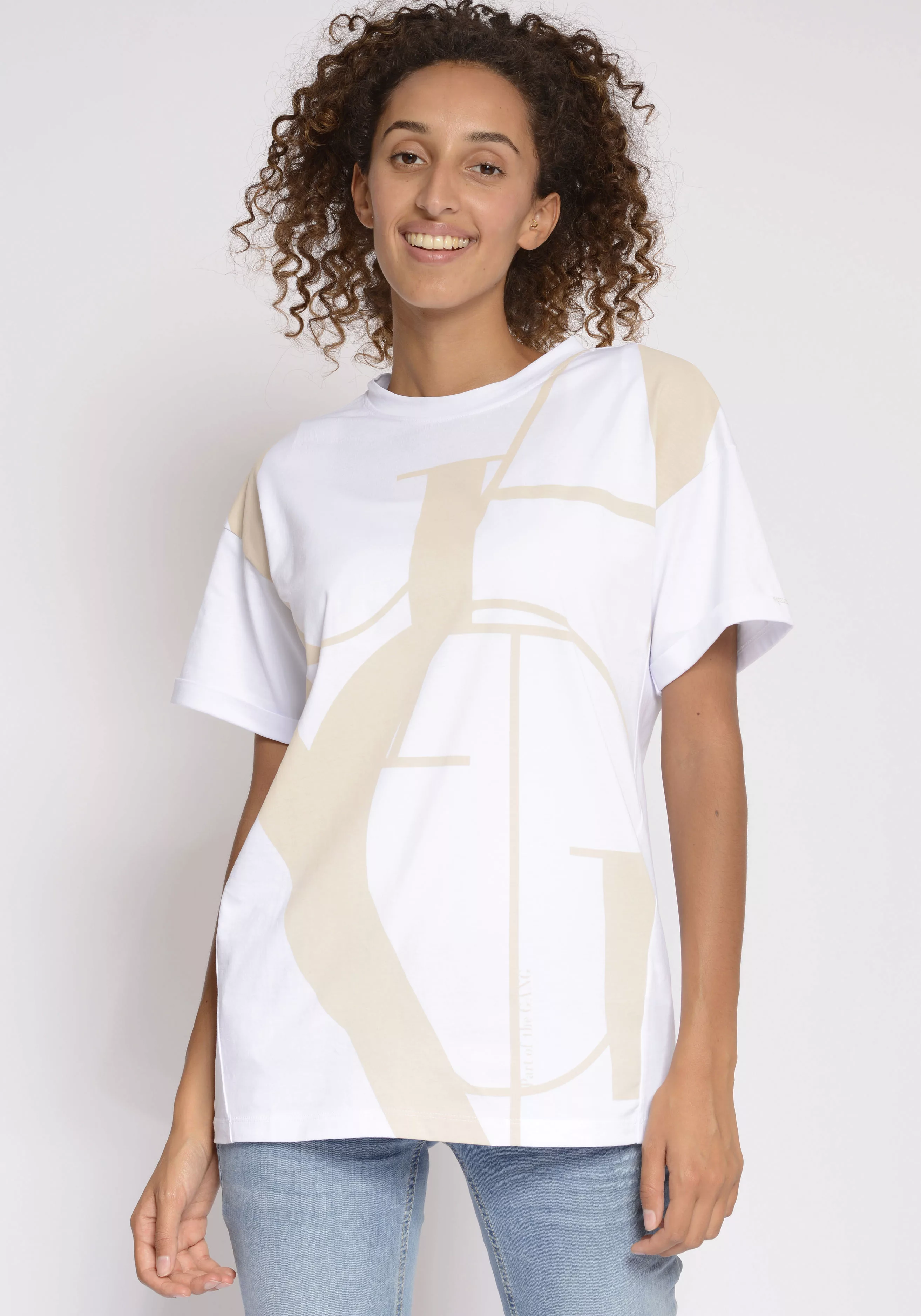 GANG T-Shirt "94AYDA SHIRT", mit coolem Logo-Frontdruck günstig online kaufen