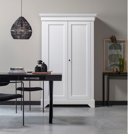 WOOOD Garderobenschrank "Isabel", mit 4 Fachböden, H 191 cm x B 118 cm günstig online kaufen