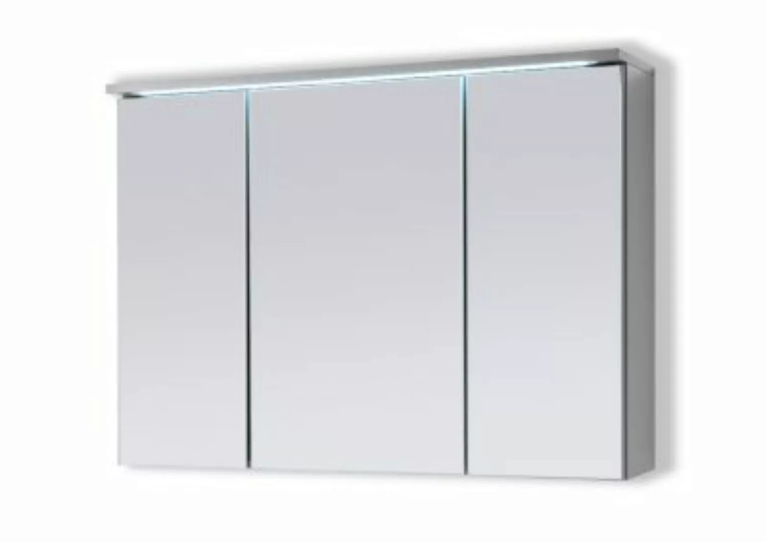 Aileenstore Badmöbel Spiegelschrank DUO mit LED Beleuchtung grau günstig online kaufen
