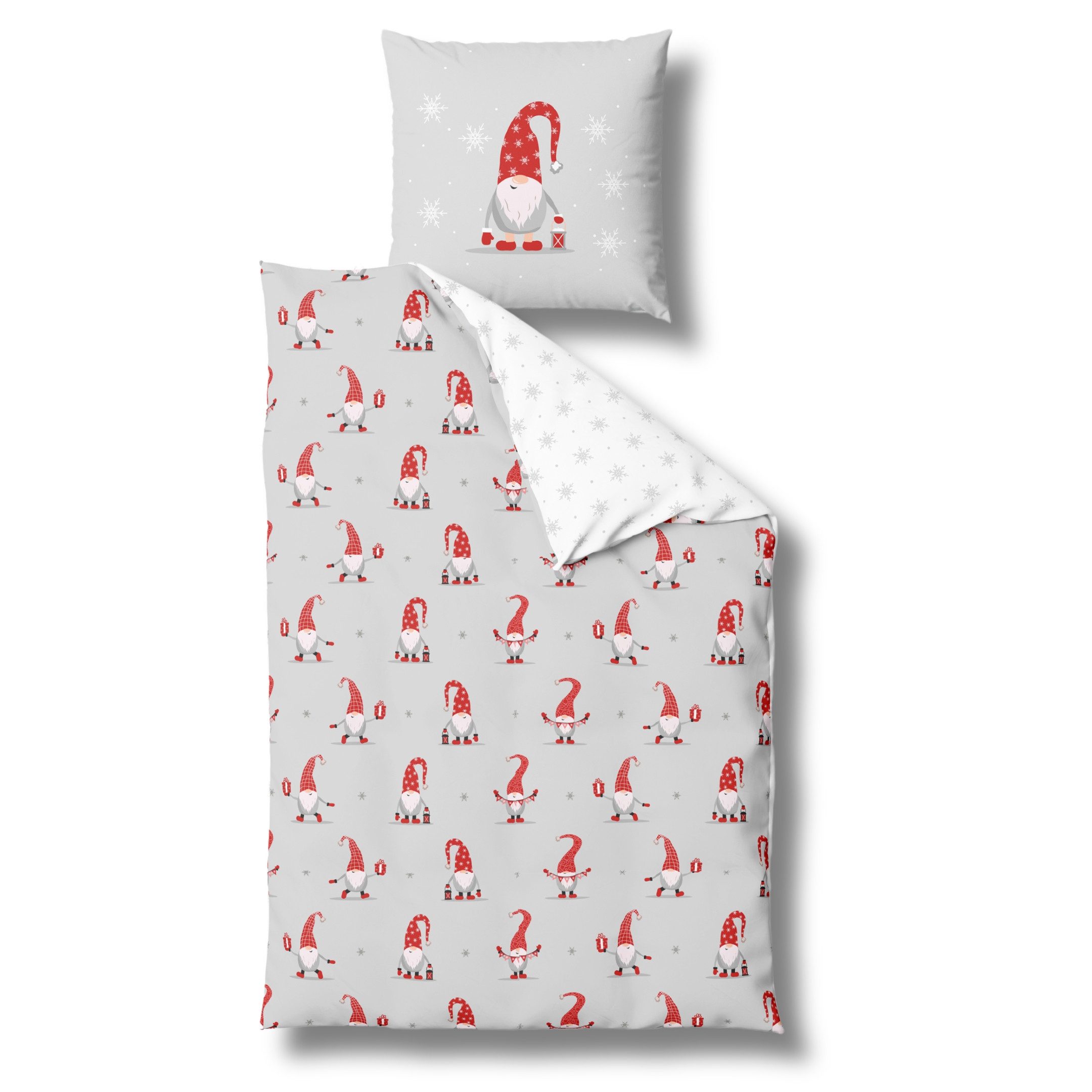 MTOnlinehandel Bettwäsche Wichtelfreude Biber/ Flanell 135x200 günstig online kaufen