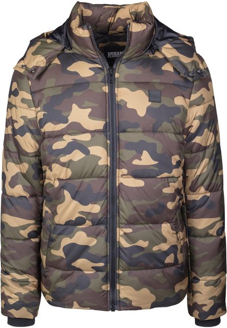 URBAN CLASSICS Winterjacke Urban Classics Herren Hooded Camo Puffer Jacket günstig online kaufen