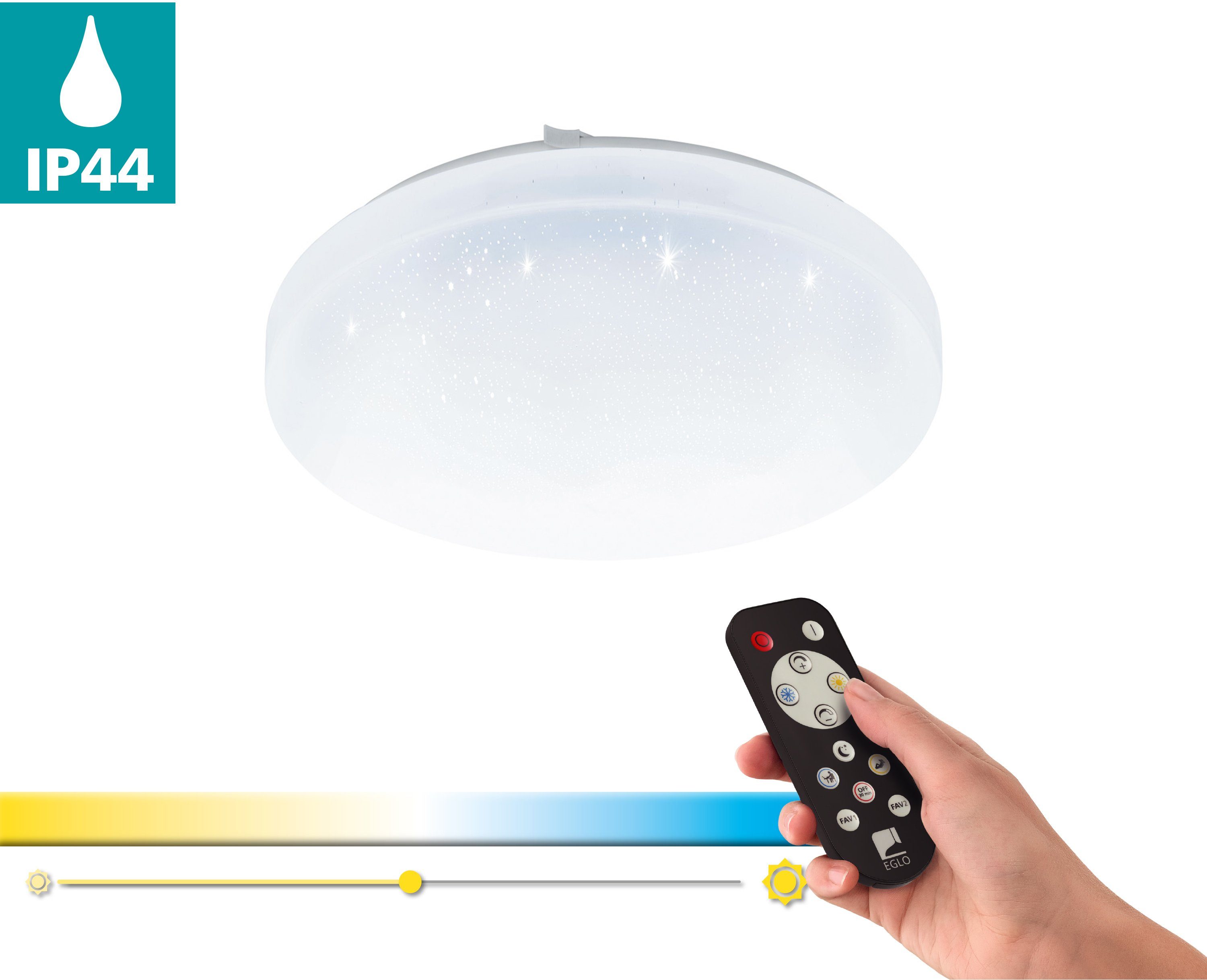 EGLO Deckenleuchte FRANIA-A, Nachtlichtfunktion, Timerfunktion, LED günstig online kaufen