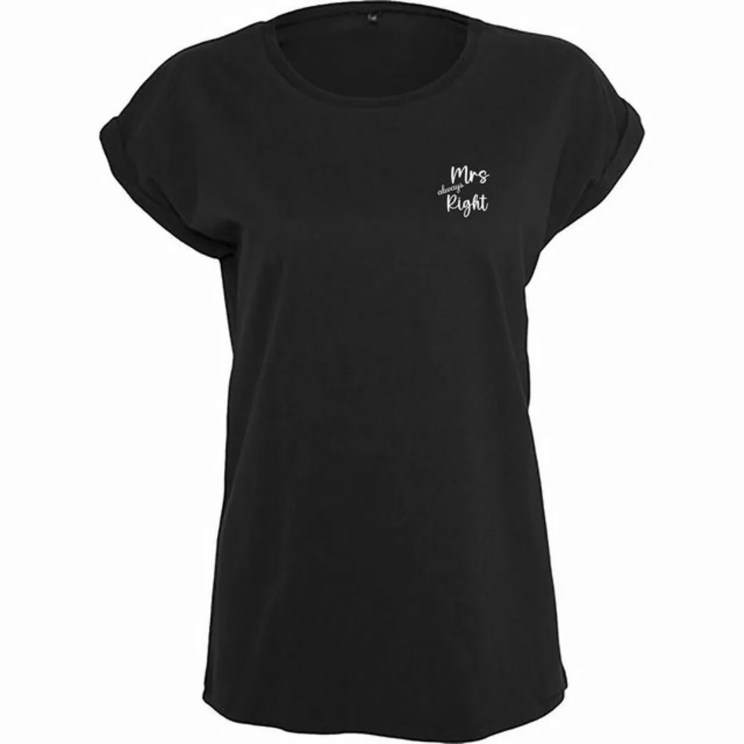 Baddery Print-Shirt Damen T-Shirt : Mrs. always Right - Funshirts für Fraue günstig online kaufen