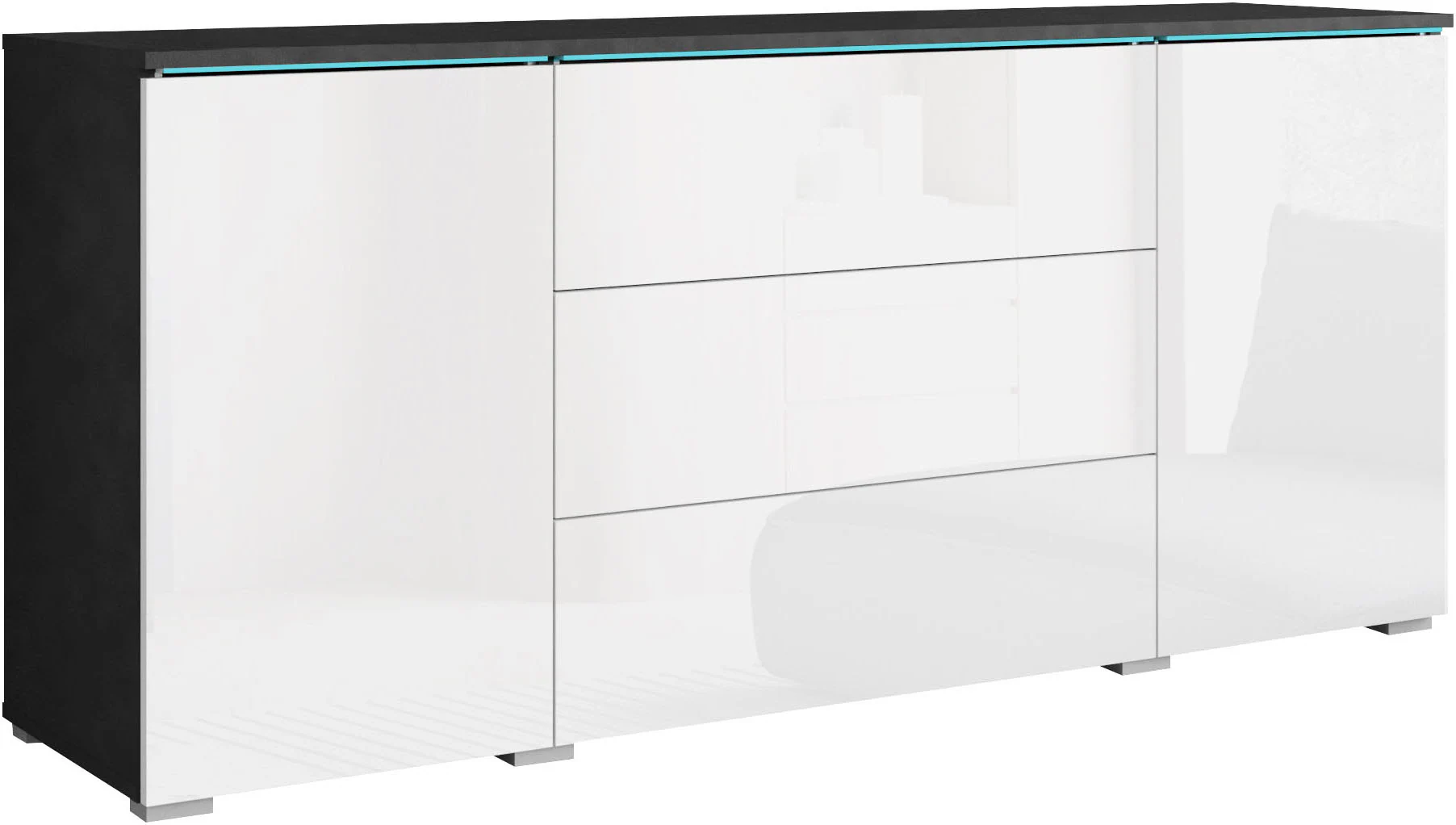 INOSIGN Sideboard "VERA", moderne grifflose Kommode Breite 150 cm, Einlegeb günstig online kaufen