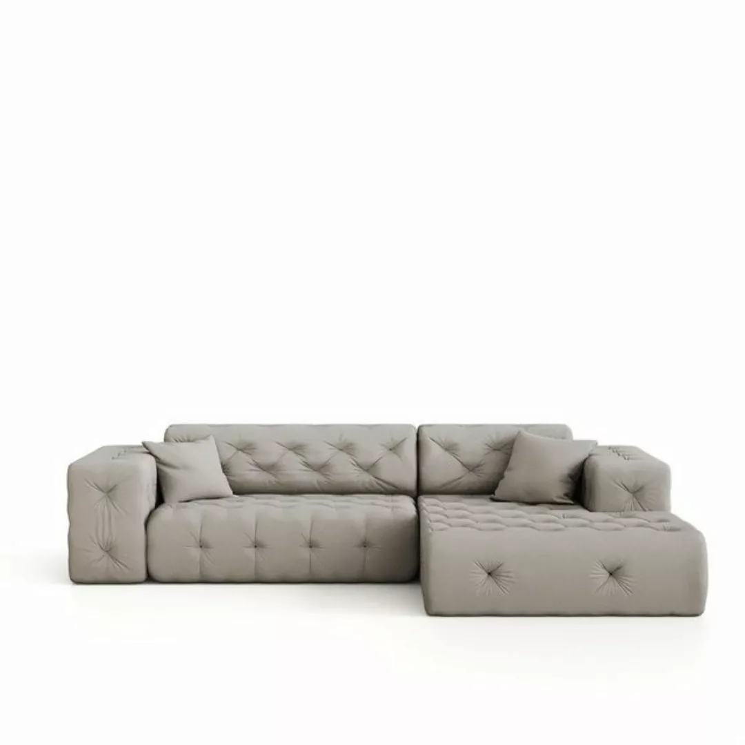 Fun Möbel Ecksofa Ecksofa Designersofa CHANTAL in Stoff Opera Velvet, Ottom günstig online kaufen