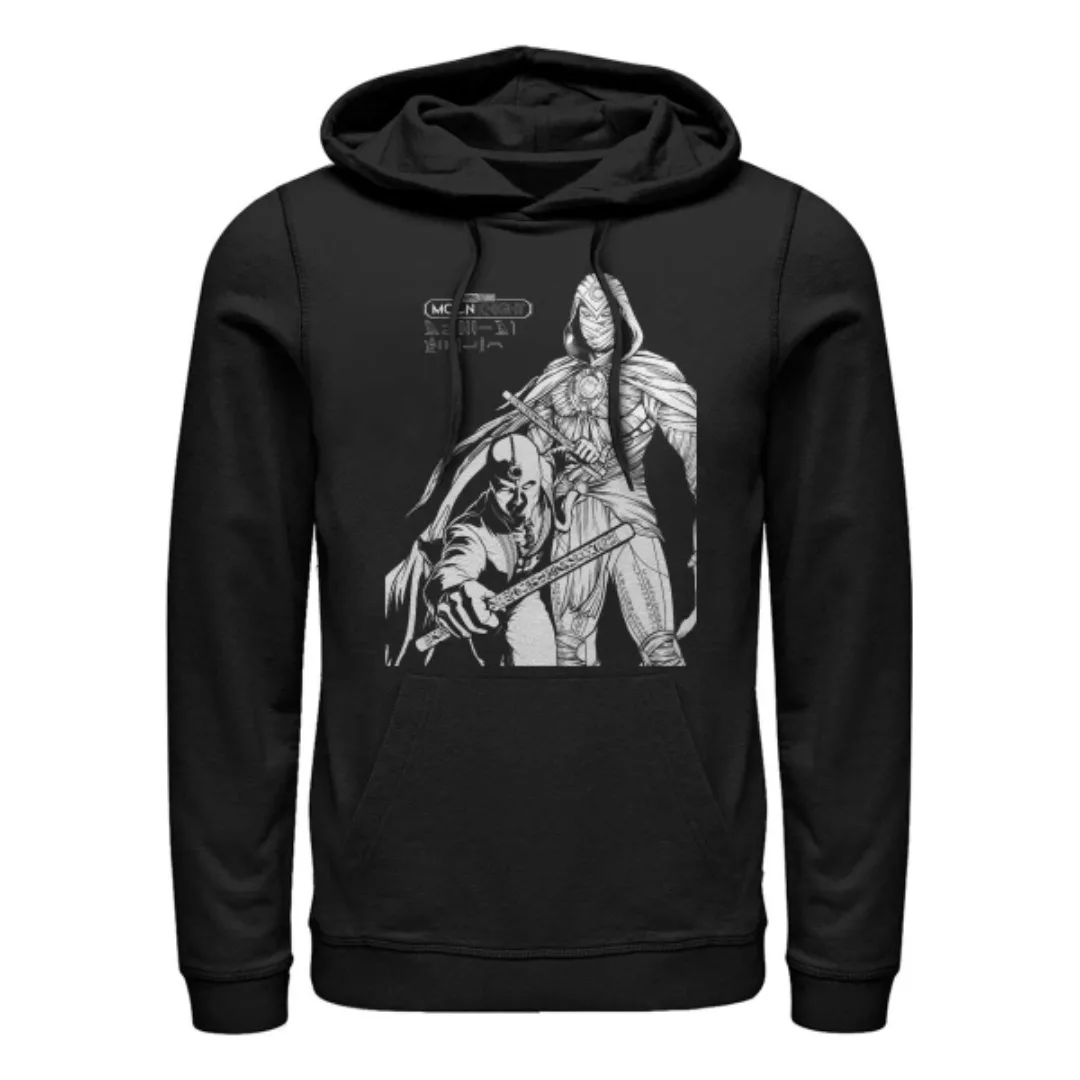 Marvel - Moon Knight - Moon Knight Mk Line Art Duo - Unisex Hoodie günstig online kaufen