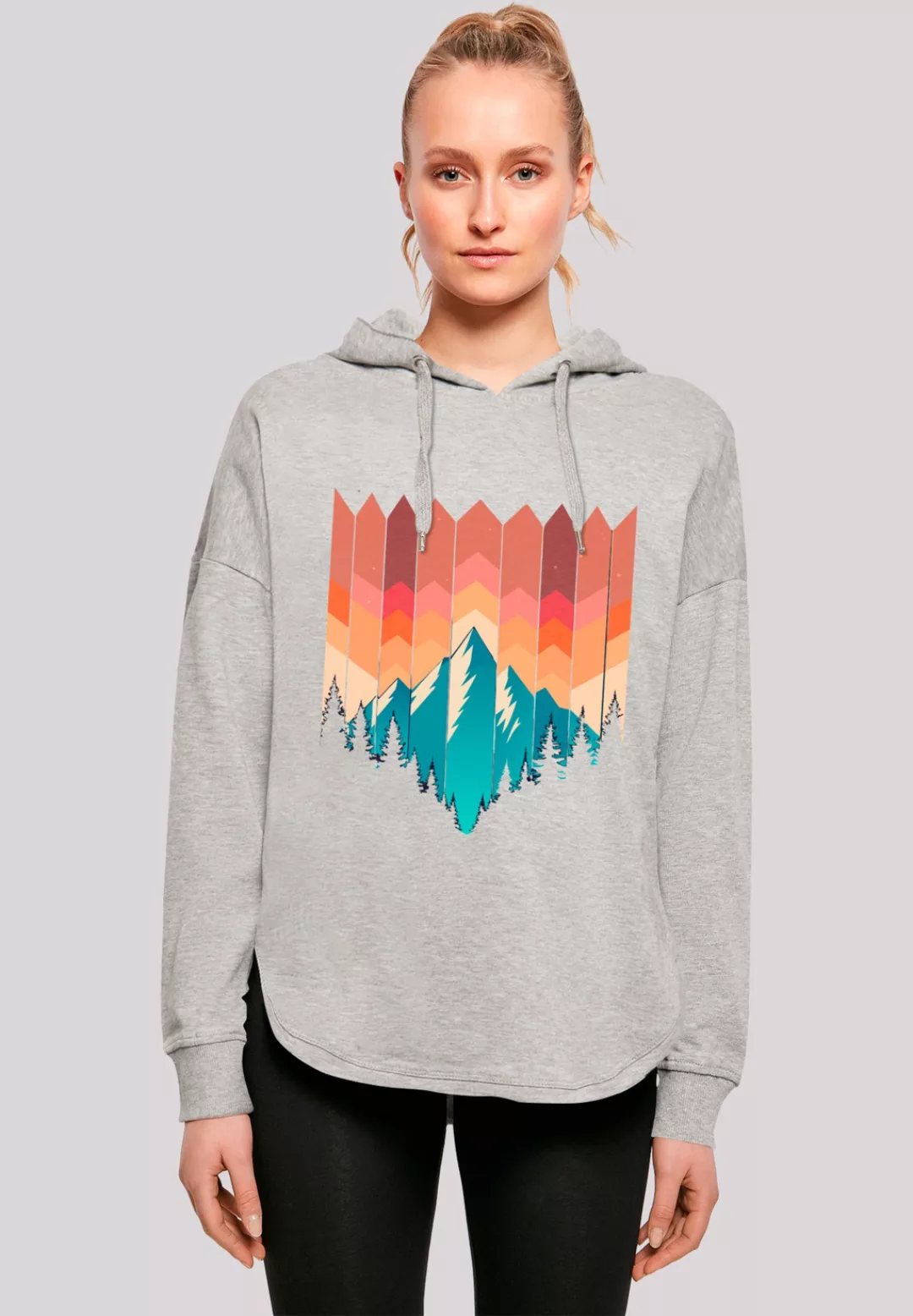 F4NT4STIC Kapuzenpullover "Berg Sonnenuntergang Geometrisch", Premium Quali günstig online kaufen