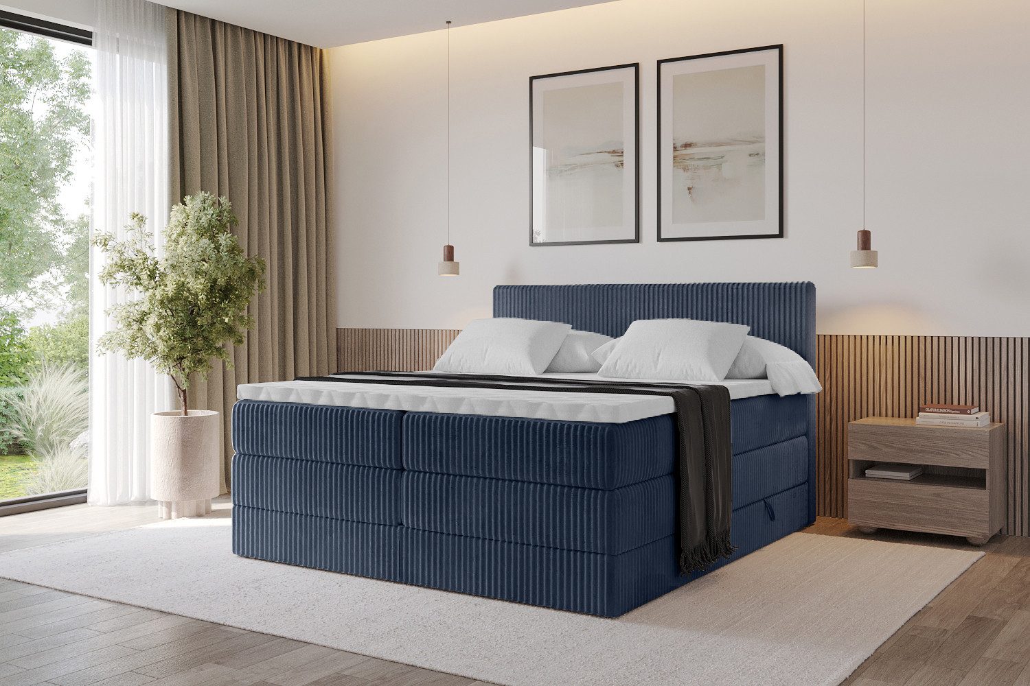 ALTDECOR Boxspringbett TOLO KING (Multipocket-Matratze H4, günstig online kaufen