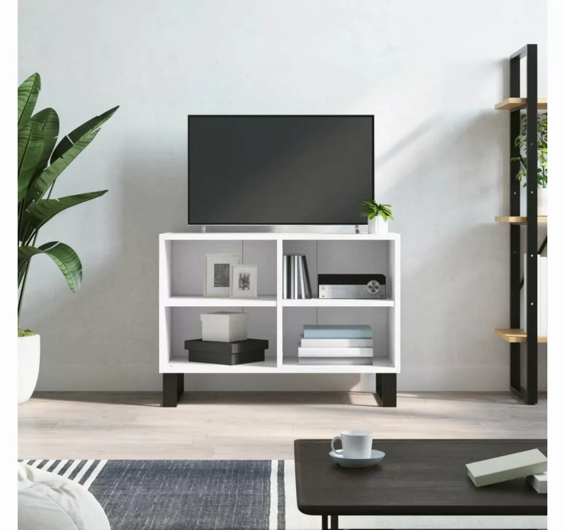 vidaXL TV-Schrank TV-Schrank Weiß 69,5x30x50 cm Holzwerkstoff günstig online kaufen