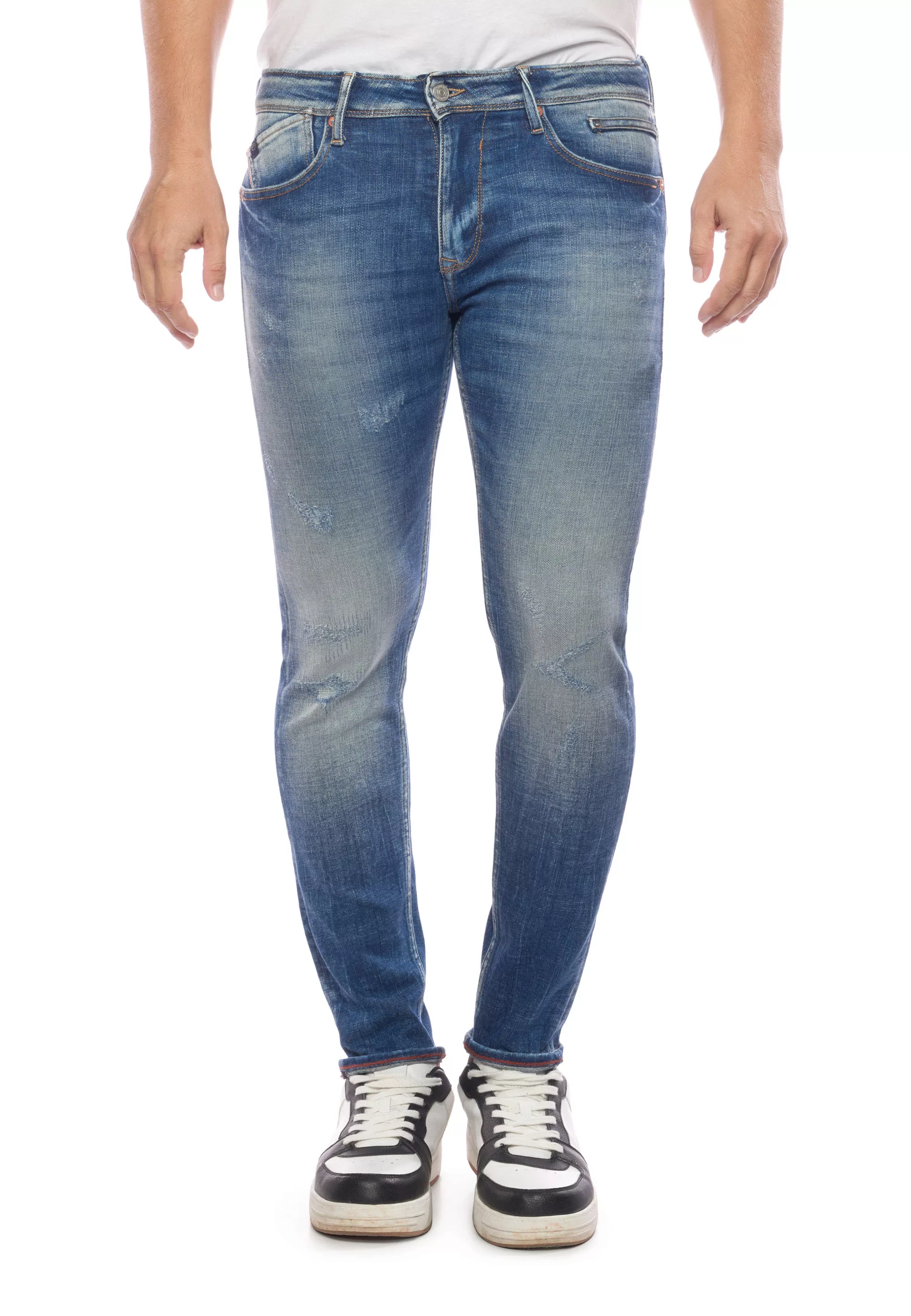 Le Temps Des Cerises Slim-fit-Jeans, im lässigen Used-Look günstig online kaufen