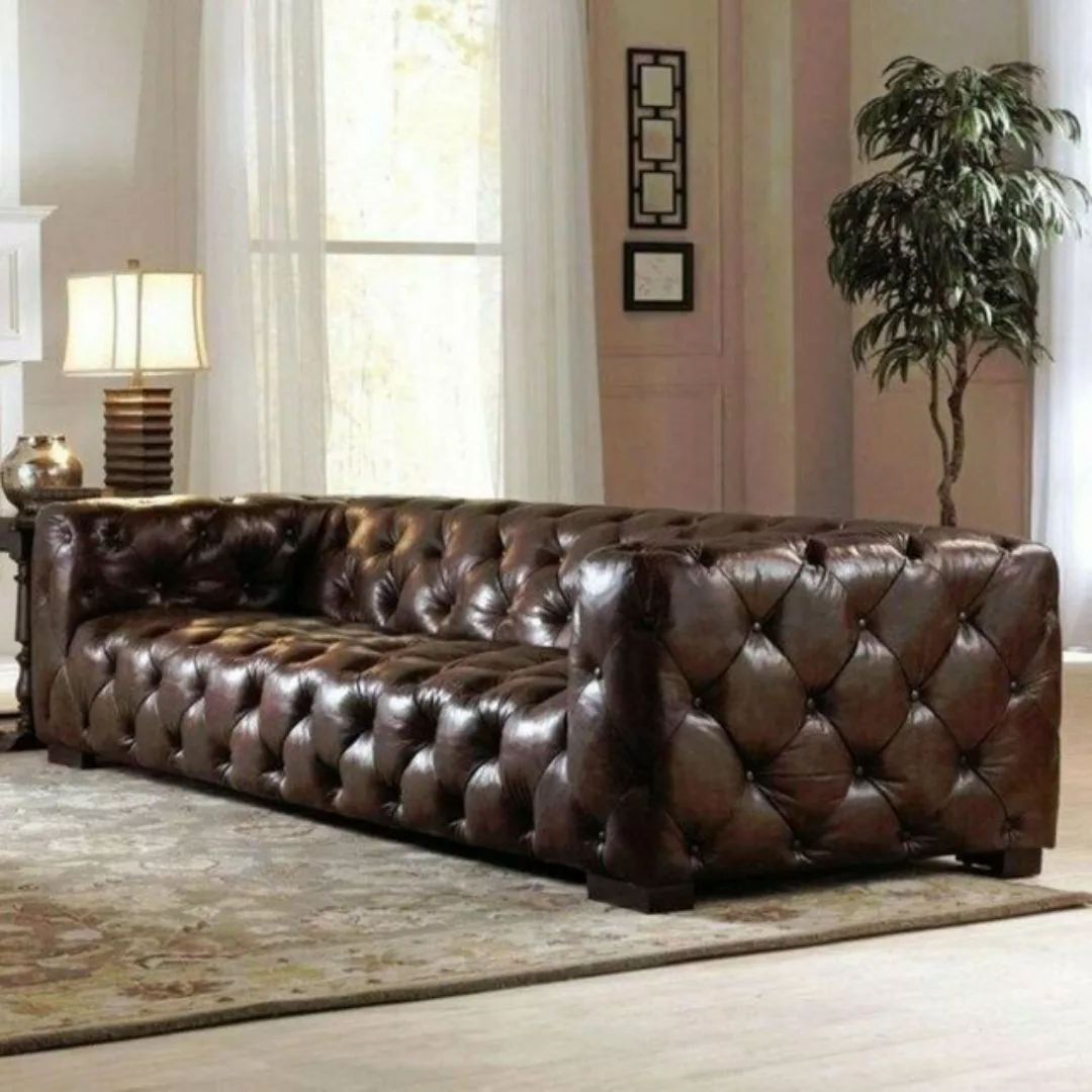 JVmoebel Chesterfield-Sofa Big Sofa Couch Chesterfield Sofas 4 Sitzer Kunst günstig online kaufen