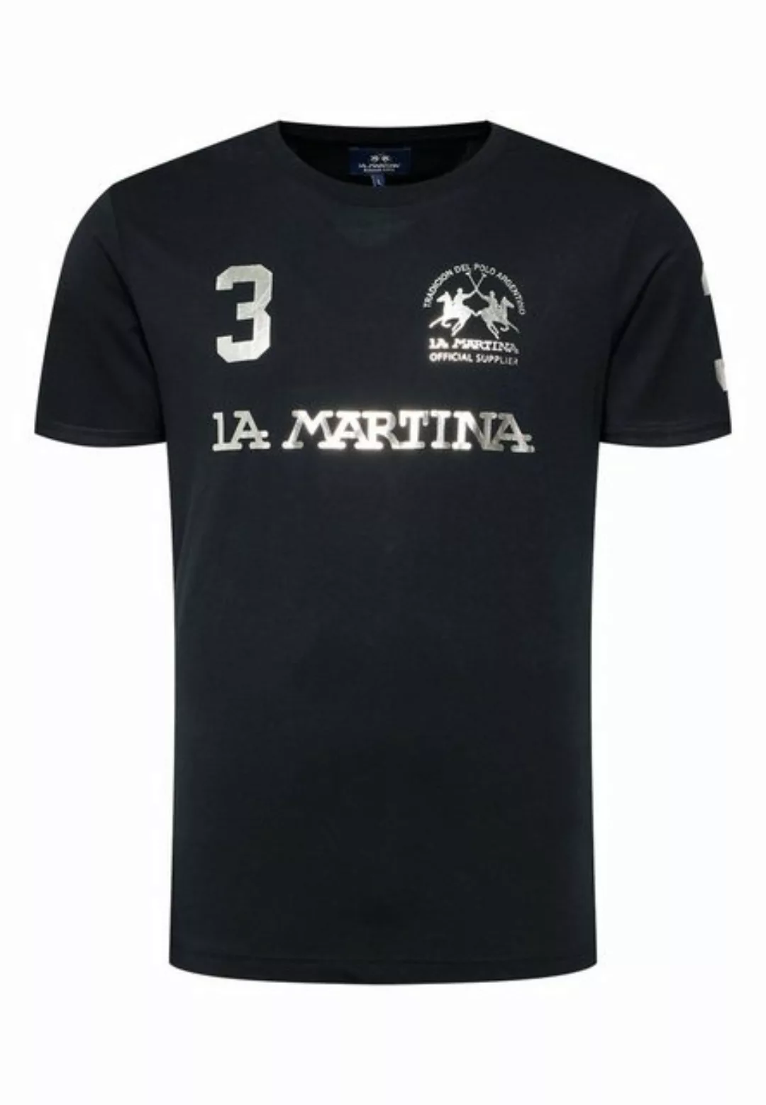 La Martina T-Shirt Shirt T-Shirt regular fit Reichard mit Logo-Print (1-tlg günstig online kaufen