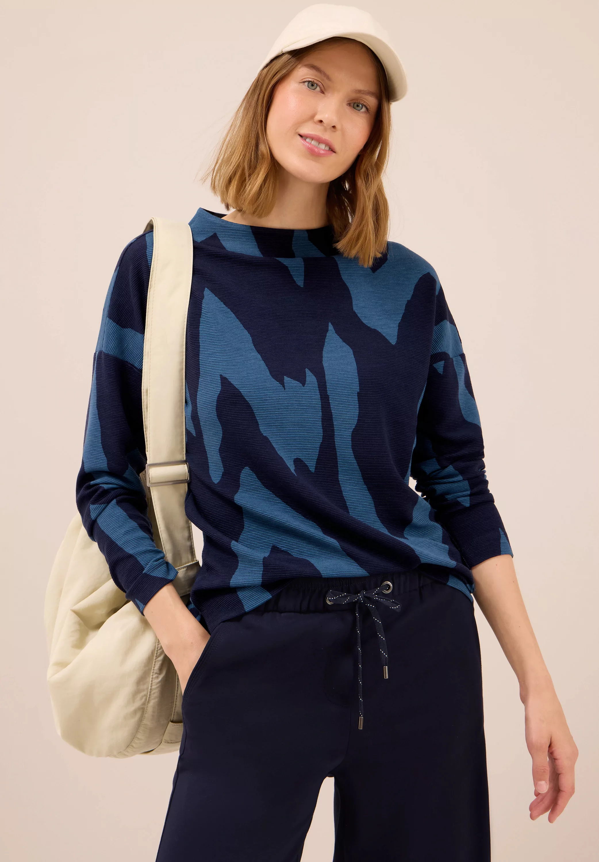 Cecil Sweatshirt, mit All-Over Print günstig online kaufen