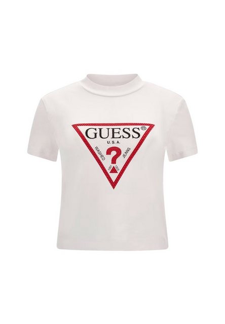 Guess T-Shirt T-Shirt SS MN Triangle Strass Kurzarmshirt (1-tlg) günstig online kaufen