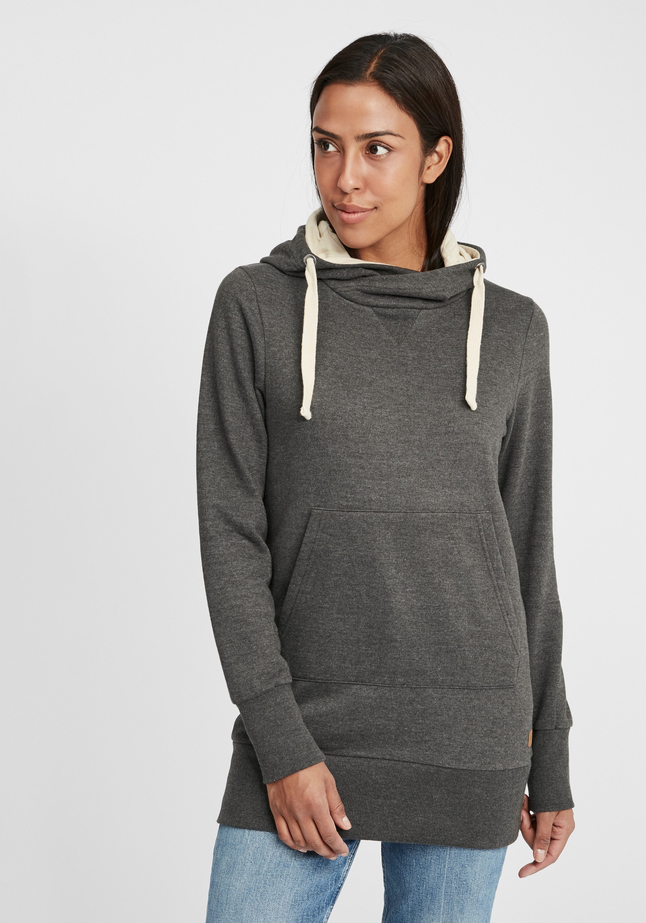 OXMO Kapuzensweatshirt OXJenny lang geschnittenes Kapuzensweatshirt günstig online kaufen