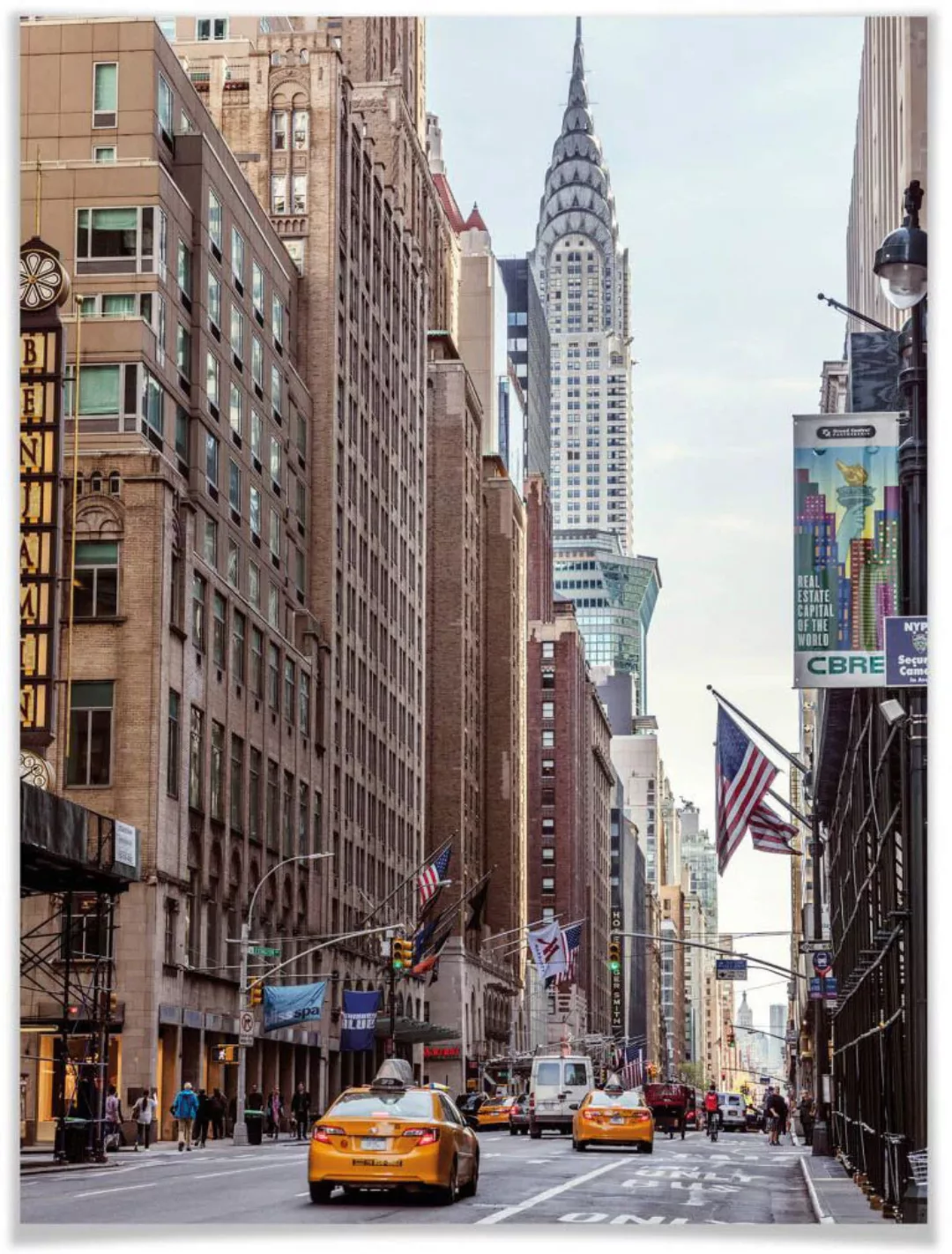 Wall-Art Poster "Chrysler Building New York", Gebäude, (1 St.), Poster ohne günstig online kaufen