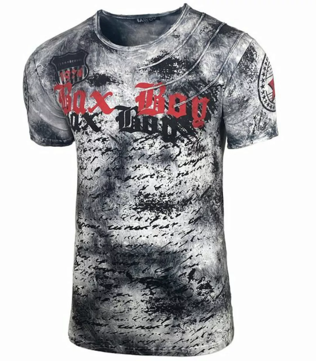 Baxboy T-Shirt Baxboy Waschung T-Shirt mit modernem Print günstig online kaufen