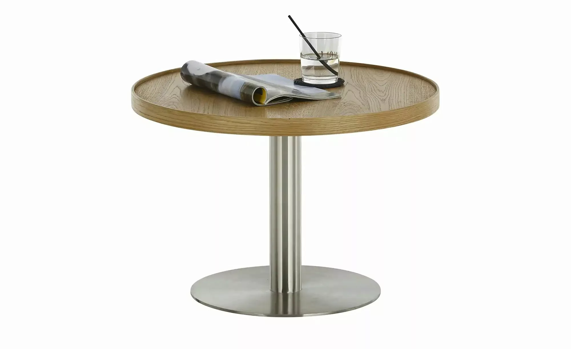 MCA furniture Couchtisch "MONTEVERDE", Eiche furniert, Säule Ø 60 mm, Boden günstig online kaufen