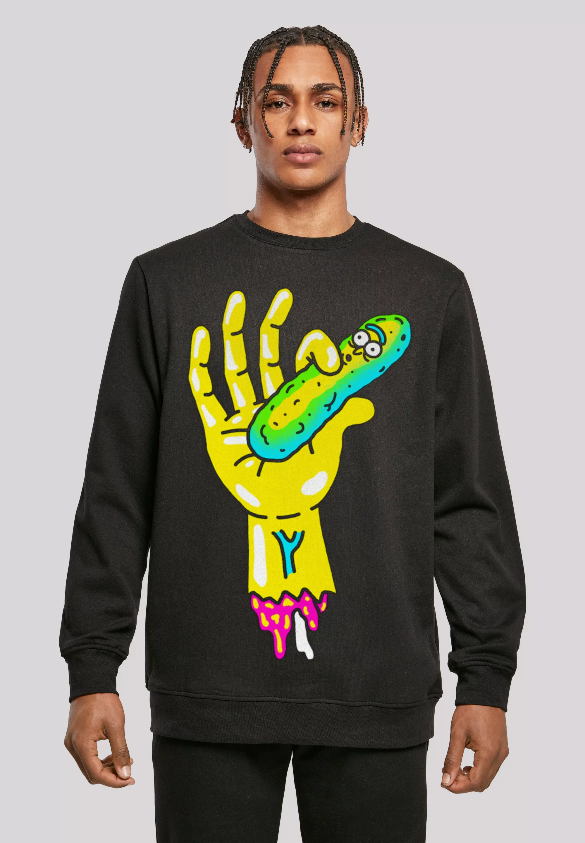 F4NT4STIC Sweatshirt "Rick und Morty Pickle Hand", Print günstig online kaufen