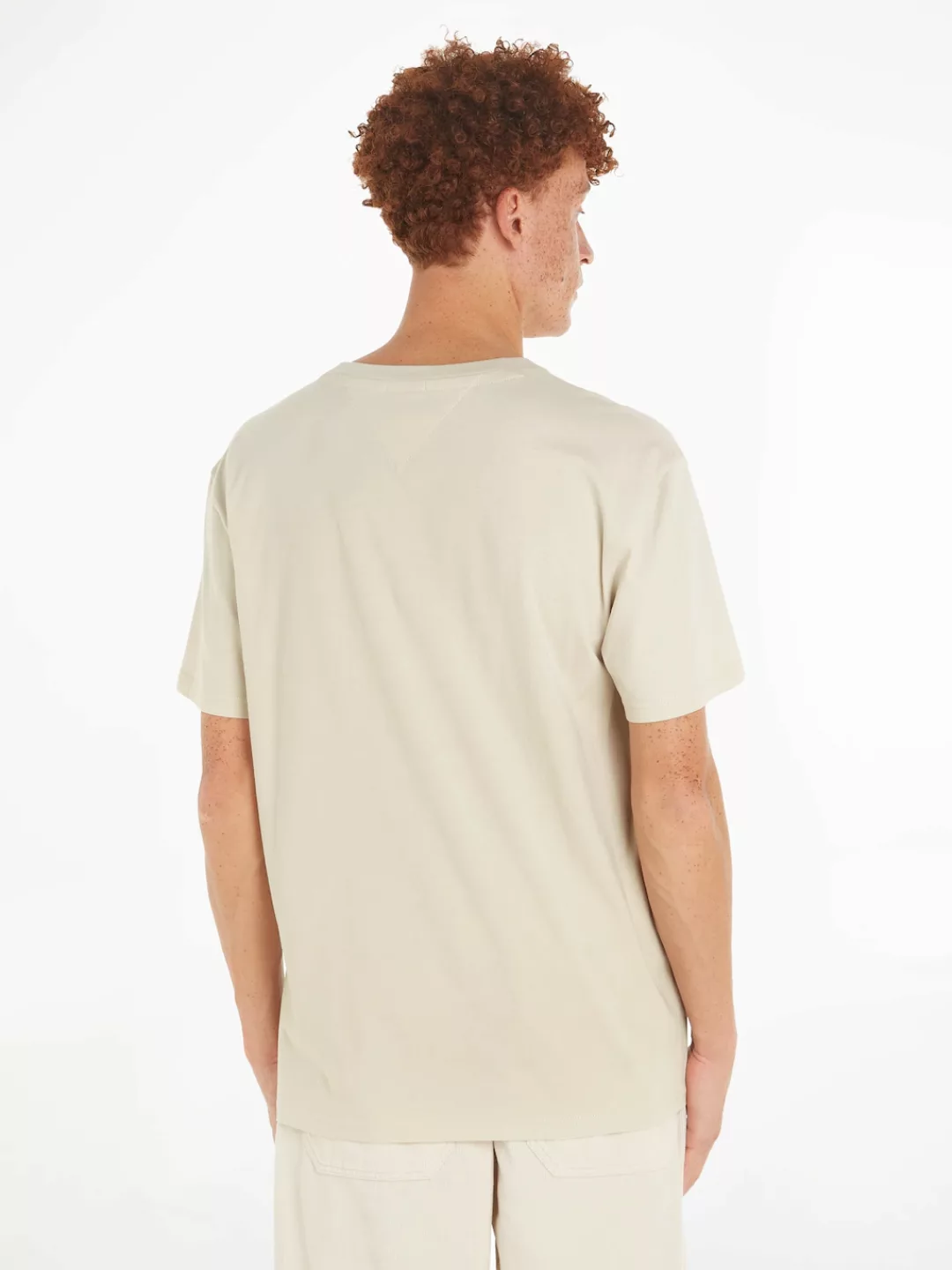 Tommy Jeans T-Shirt TJM REG LINEAR LOGO TEE EXT mit Markenlabel günstig online kaufen