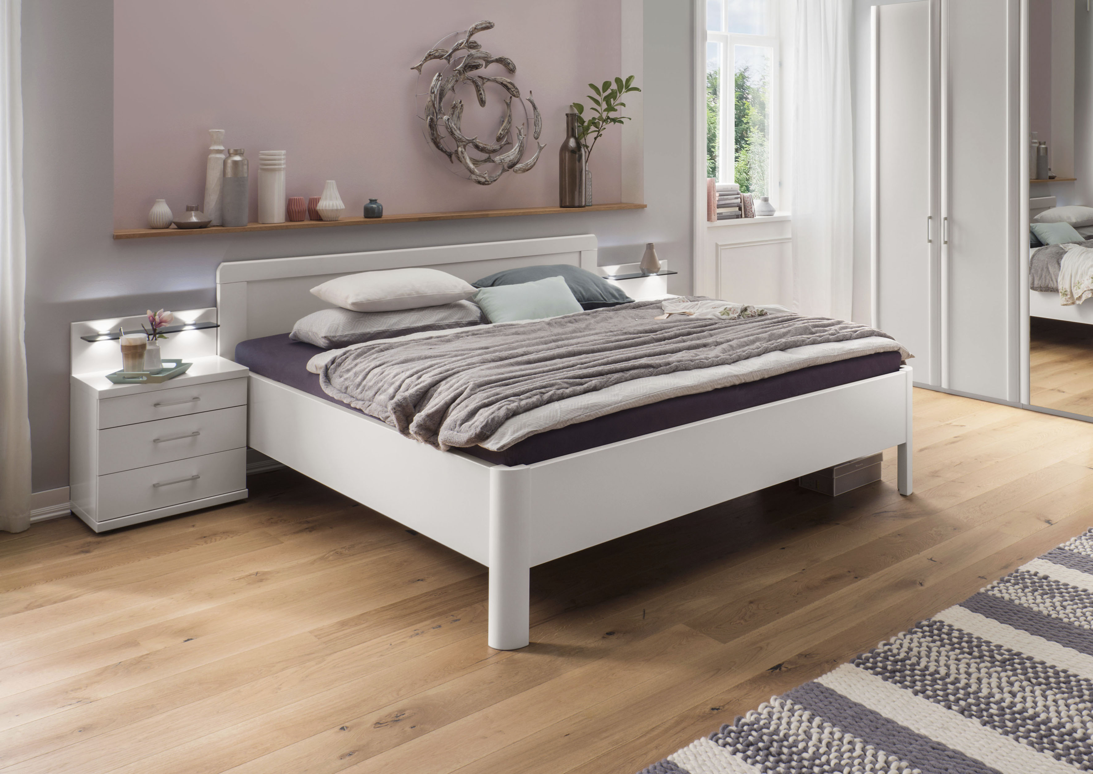 WIEMANN Holzbett "Bern, Bettgestell, Bettrahmen, für Schlafzimmer", (4-fach günstig online kaufen
