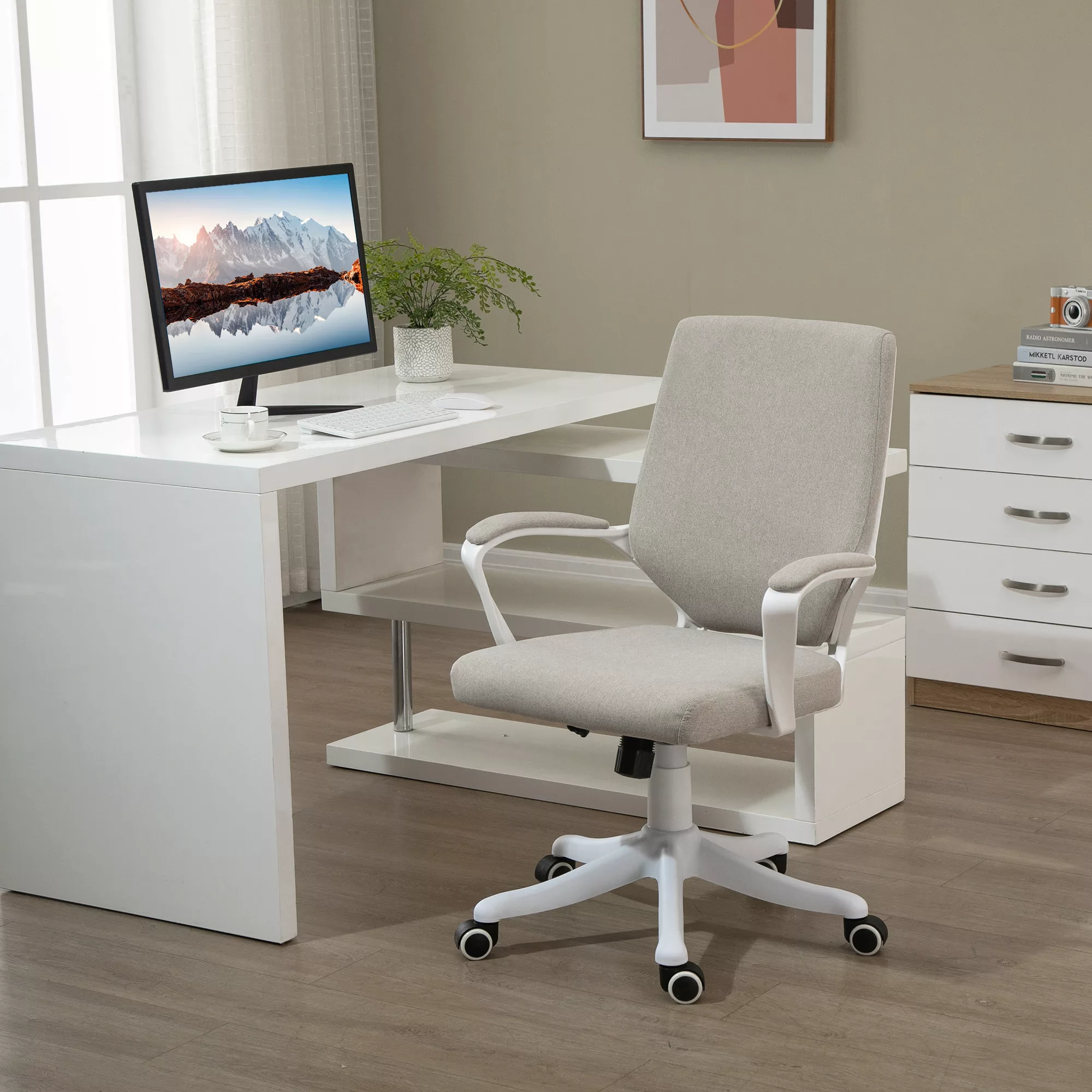 Vinsetto Bürostuhl Schreibtischstuhl mit Wippenfunktion Rückenlehne höhenve günstig online kaufen
