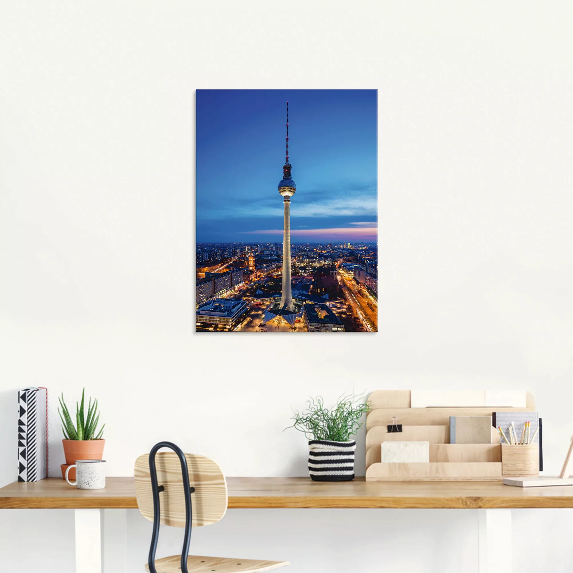 Artland Glasbild "Berlin Fernsehturm", Deutschland, (1 St.) günstig online kaufen