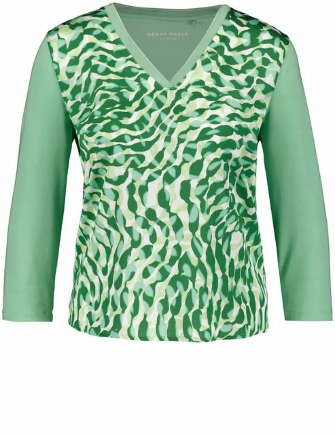 GERRY WEBER Kurzarmshirt 3/4 Arm Shirt mit Material-Patch günstig online kaufen